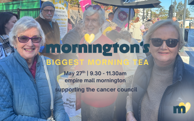 Mornington’s Biggest Morning Tea May 27th